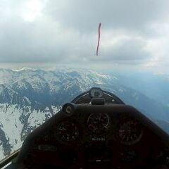 Flugwegposition um 13:10:29: Aufgenommen in der Nähe von Gemeinde Krimml, Österreich in 3033 Meter
